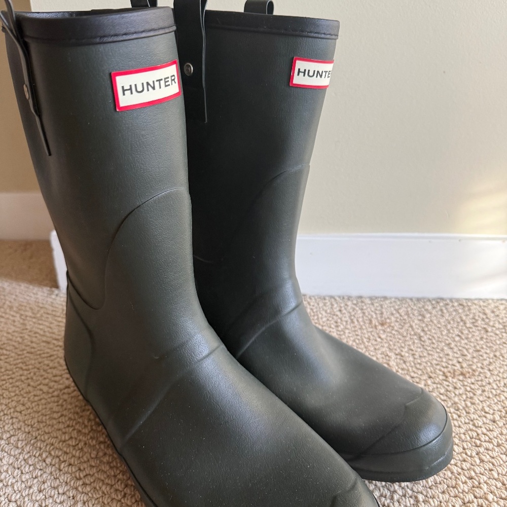 Hunter Green Rainboots